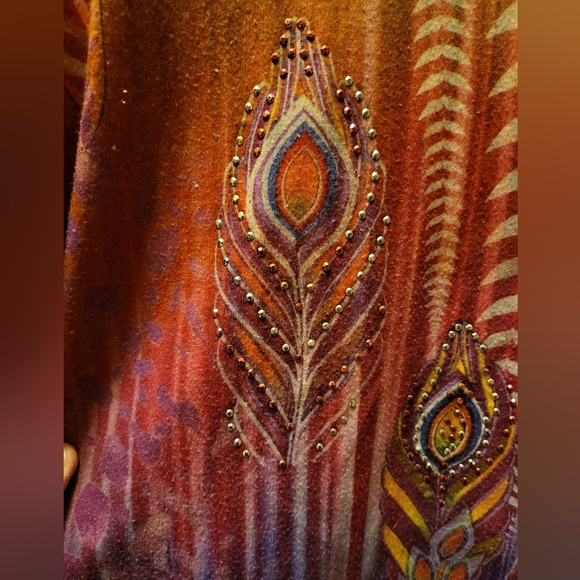 Peacock Bling t-shirt - Picture 1 of 4